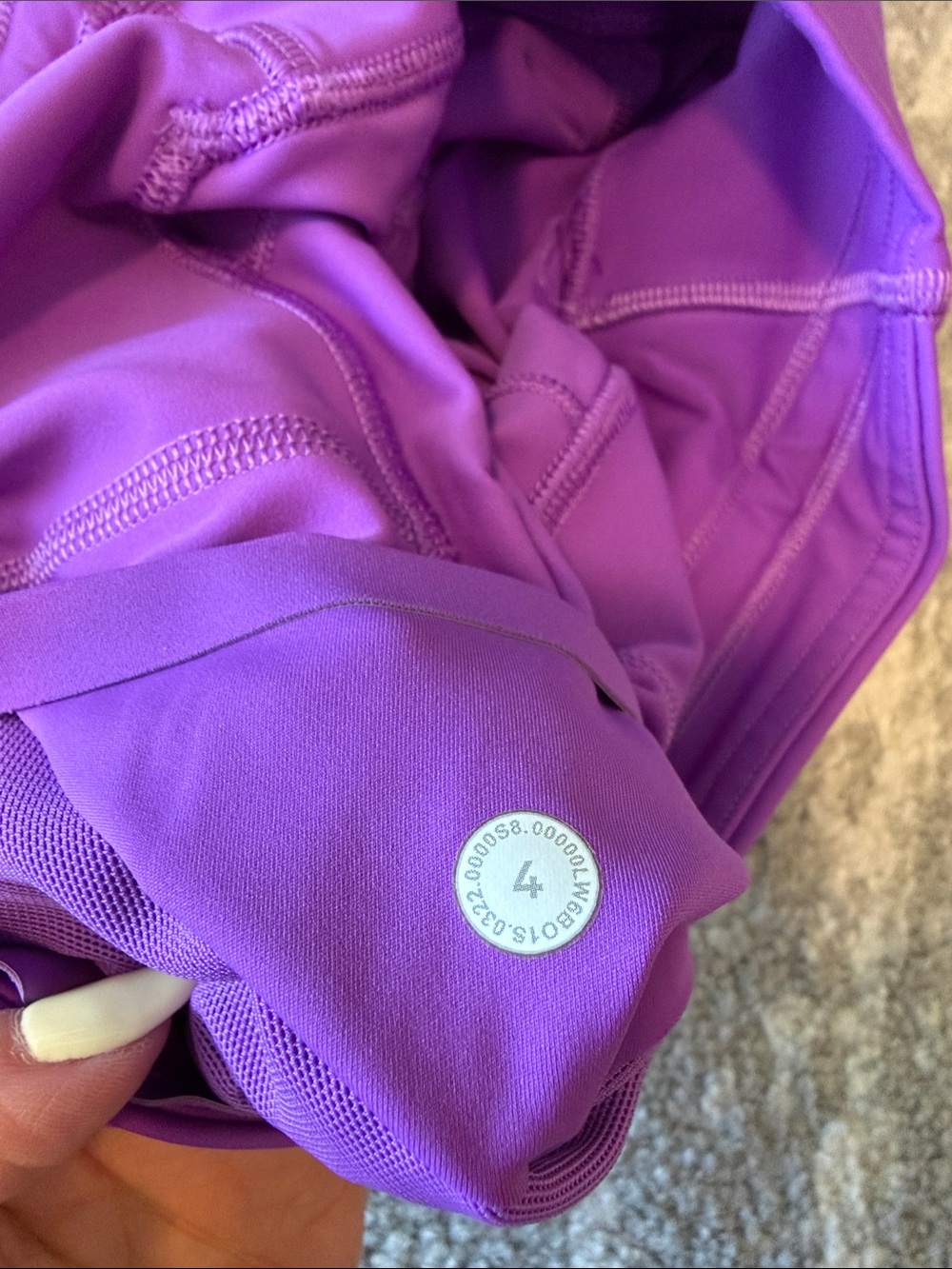 lululemon athletica Bright Purple Performance Leggings- wonder under